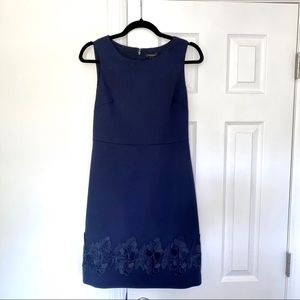 Ann Taylor Navy Blue Mini Dress